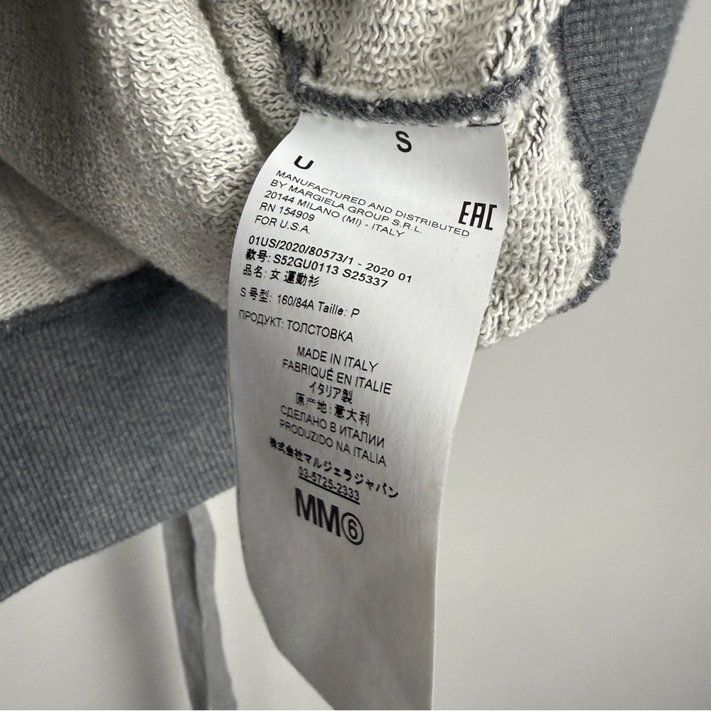Maison Margiela MM6 Layered Boxy Logo Sweatshirt - Picture 8 of 9
